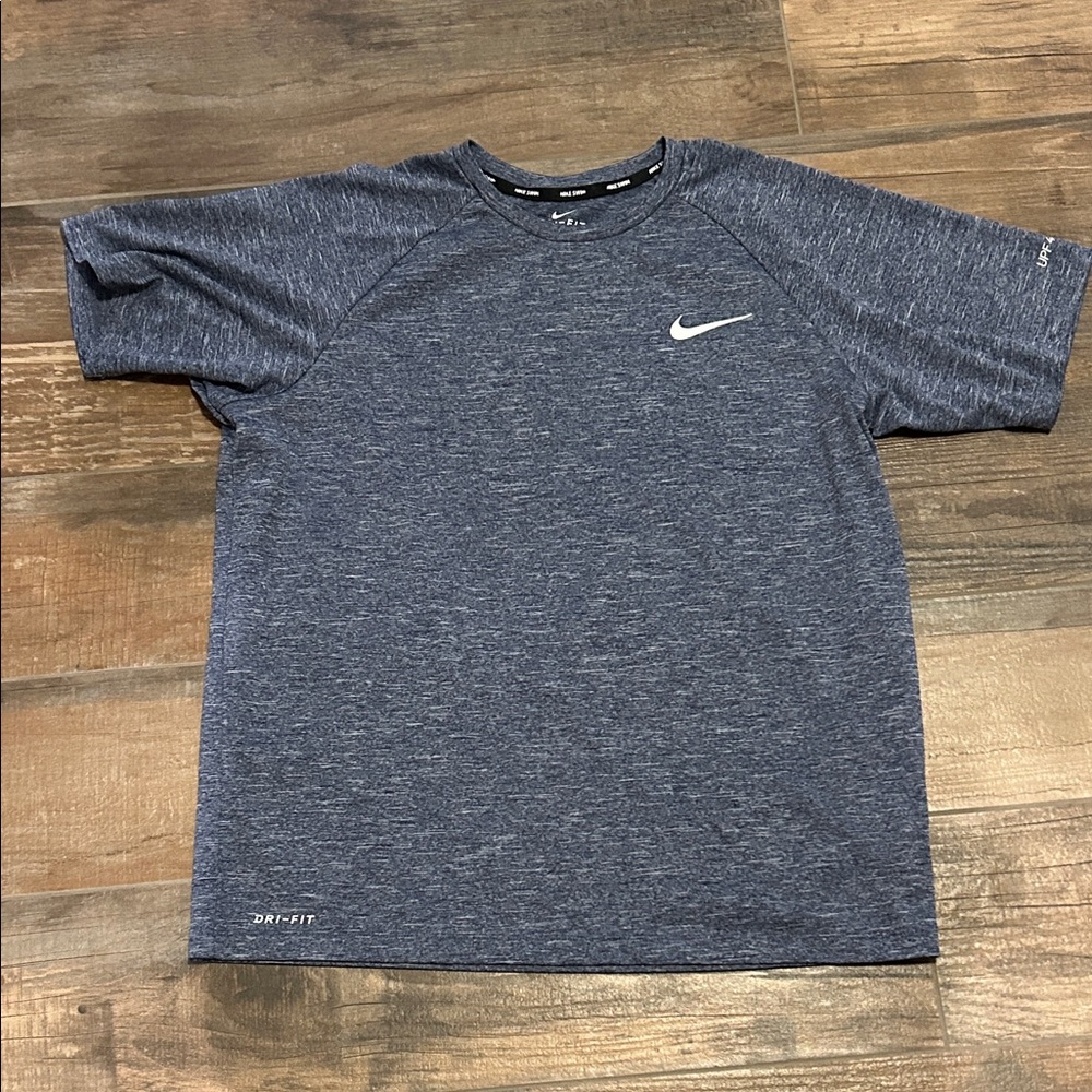 Nike Men's Heathered Navy Dri-FIT Tee